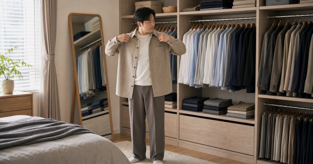 옷을 고르는 사람들