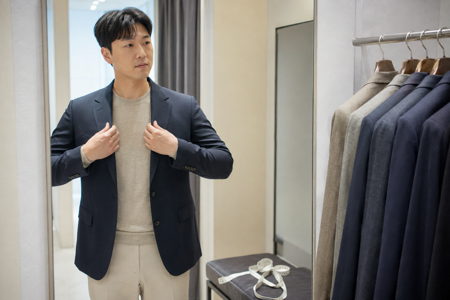 남성 정장 사이즈