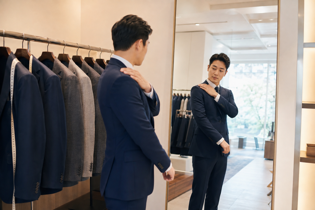 옷장 속 다양한 옷