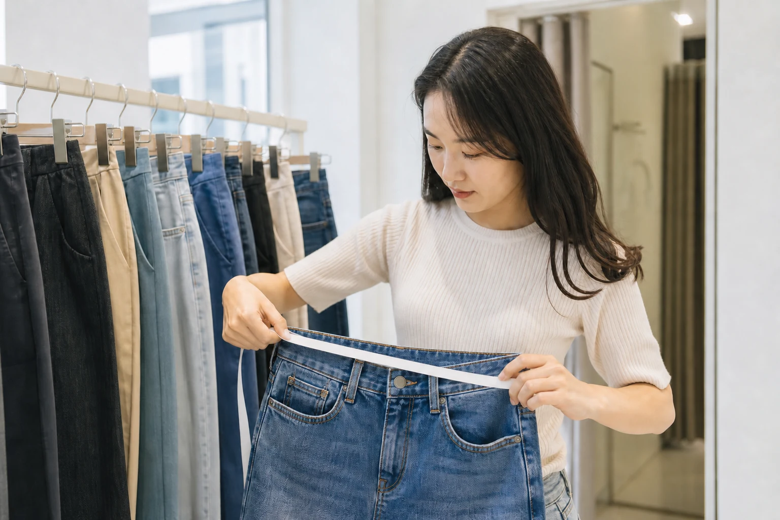 여자 바지 사이즈