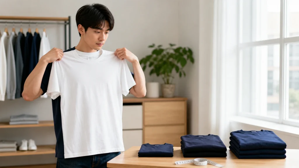 남성 티셔츠 사이즈