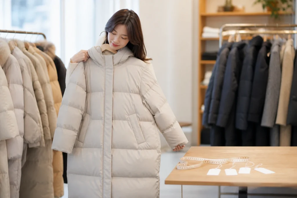 여자 패딩 사이즈